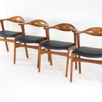 Set 4 Erik Kirkegaard Hong Mobelfabrik Stoel Stoelen Vintage thumbnail 8