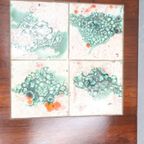 Vintage Deense Salontafel Palissander Met Keramiek thumbnail 3
