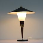 Oude Deense Bureaulamp In Metaal, Hout En Glas - Lyfa - Denemarken Jaren 50 - thumbnail 5