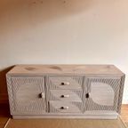 Mid Century Rotan Sideboard Dressoir Vintage thumbnail 5