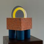 Bijzondere Memphis Tafellamp In De Stijl Van Sottsass thumbnail 14
