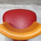 * Leolux Pallone Oranje Rode Design Fauteuil thumbnail 8