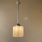 Lamp Hanglamp Art Deco 1930 Kubus Witglas thumbnail 7