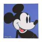 Offset Litho Naar Andy Warhol Mickey Mouse Blauw 487/2400 Pop Art Kunstdruk thumbnail 3