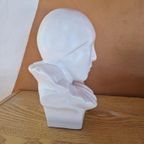 Buste Pierrot Marotte Keramiek Gesigneerd. thumbnail 6