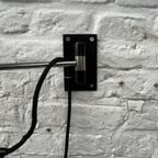 Midcdentury Wandlamp / Hengellamp Zwart Staal - Industrieel thumbnail 4