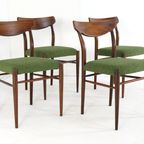 Set 4 Vintage Lübke Stoelen 'Waldbrunn' New Upholstery thumbnail 14