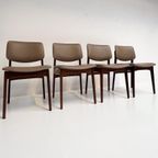 Set Massief Houten Deense Stoelen Met Skaileer, 1970’S thumbnail 3