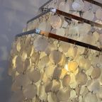 Vintage Xxxl Capiz Schelpen Lamp Hanglamp Opaline Parelmoer Vintage thumbnail 7