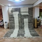 Authentiek Marokkaans Berber Beni Ourain Tapijt 300X200 Cm - 100% Wol, Handgemaakt thumbnail 3