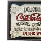 Vintage Coca Cola Spiegel Art Nouveau thumbnail 7