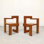 2 Steltman Chairs In The Style Of Gerrit Rietveld thumbnail 14