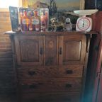 Antieke Eiken Ladekast Dressoir thumbnail 10