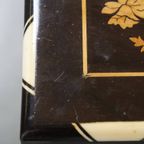 Prachtige En Sierlijke, Antieke 19e Eeuwse Hollandse Marqueterie Tafel thumbnail 5