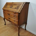 Brocante, Vintage Secretaire, Ladekast, Landelijk Bureau 808 thumbnail 17