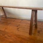 Lange Ranke Bank Kerkbank Eiken 153 Cm. Frans thumbnail 4