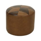 Ronde Vintage Poef Bruin Stermotief Skai Sixties thumbnail 2