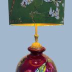 Vintage Handbeschilderde Unieke Vaaslamp thumbnail 2