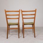 2 Vintage Stoelen Met Skai Beklede Zitting, Jaren 50 thumbnail 9