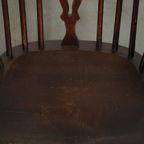 Set Van 4 Prachtige Antieke Engelse Lowback Windsor Stoelen/ Eetkamerstoelen thumbnail 8