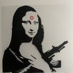 Banksy (1974) - Mona Lisa With Gun thumbnail 3
