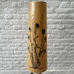Vintage Vloerlamp - Teak Driepoot Voet - Droogbloemen Uniek thumbnail 2