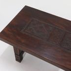 Artisan Handcarved Solid Tropical Wooden Dining Table 1920S thumbnail 15