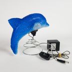 Dolfijn Lamp - Tafellamp - Rubber - Metaal - 90's thumbnail 7