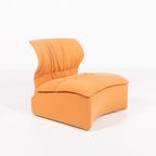 Saporiti Velvet Lounge Chair / Fauteuil ‘Vela Bassa’ By Giovanni Offredi, 1970’S Italy thumbnail 2