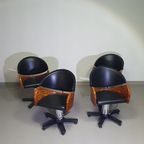 4 X '80S Italian Barber Chair, Height Adjustable thumbnail 5