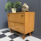 Blonde Wood Cabinet By Frantisek Mezulanik 1960s thumbnail 3