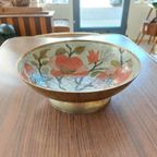 Cloisonne Geëmailleerd Schaal Schaaltje Messing Vintage thumbnail 6