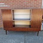 Pallisander Fineer Mid Century Vintage Highboard thumbnail 5