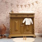 Uniek Vintage Dressoir /commode In De Prachtige Kleur Warm Tan thumbnail 2