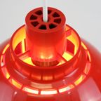 Iconische Rode Plastic Space Age Lamp Van Nordisk Solar Compagny Ontworpen Door K. Kewo *** Jaren thumbnail 9