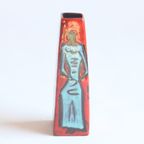 San Marino Ceramic Vase With Figures 1950S thumbnail 2