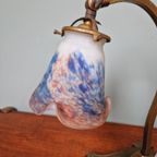 Art Deco Bureaulamp, Gesigneerd Le Verre Français thumbnail 6