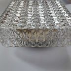 Vintage Guro Jaren '70 Plafondlamp Plafonnière Glas Vierkant thumbnail 7