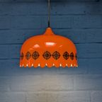 Vintage Oranje Hanglamp, Jaren '60, Deens Design Fog & Mørup thumbnail 8