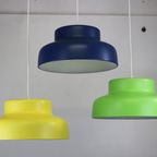 Wonderful Combination Of 3 Vintage Lamps Restored In Some Nice Colors *** Denmark 1980 *** thumbnail 5
