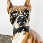 Keramiek Porseleinen Beeld Van Hond Boxer, 1970'S thumbnail 4