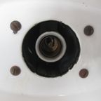 Vintage Zwart Emaille Frans Industriële Lamp thumbnail 8