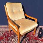 Vintage Design Fauteuil, Kersenhout, Mohair, Wilhelm Knoll thumbnail 12