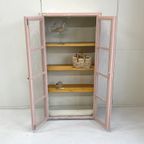 Brocante Antieke Vitrinekast Gaas thumbnail 5