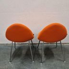 Artifort Set Van 2 Cocon Fauteuils Oranje Fauteuil Stoel thumbnail 11