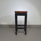 3 X Oak Construction Stools 1960s thumbnail 11