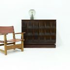 Brutalist Armchair In Pine And Cognac Leather 1960S thumbnail 11