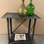 Vintage Brocante Metalen Sidetable / Tuintafel thumbnail 7