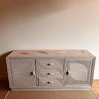 Mid Century Rotan Sideboard Dressoir Vintage thumbnail 4