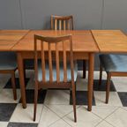 Danish Teak Extendable Dining Table 1960S thumbnail 3